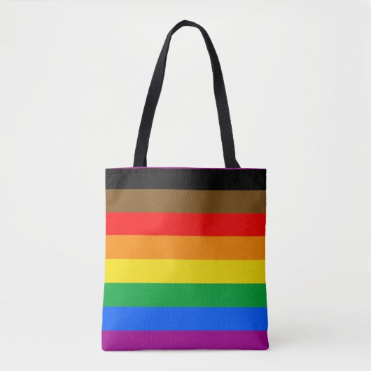 LGBTQ-Flag (8 Streifen) Tasche (Vorderseite)