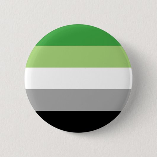 LGBTQ-Flag für Aromatiker Button (Vorderseite)
