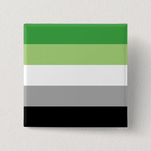 LGBTQ-Flag für Aromatiker Button (Vorderseite)