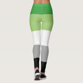 LGBTQ-Flag für Aromatiker Leggings (Rückseite)