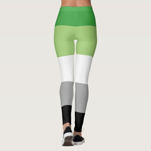 LGBTQ-Flag für Aromatiker Leggings (Rückseite)