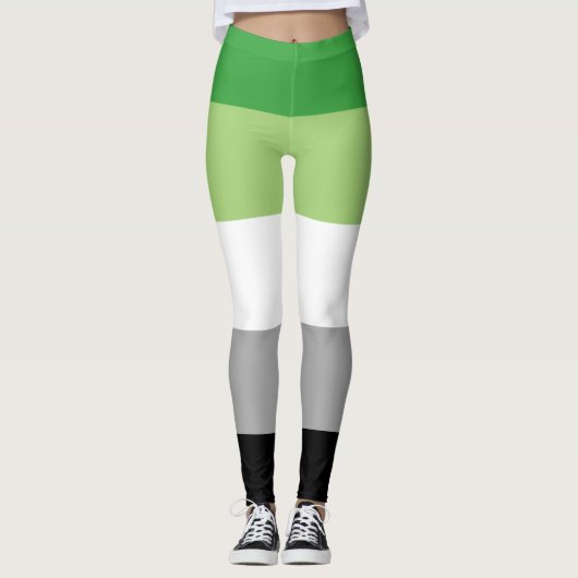 LGBTQ-Flag für Aromatiker Leggings (Vorderseite)
