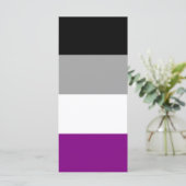 LGBTQ-Flag für asexual-stolz (Stehend Vorderseite)