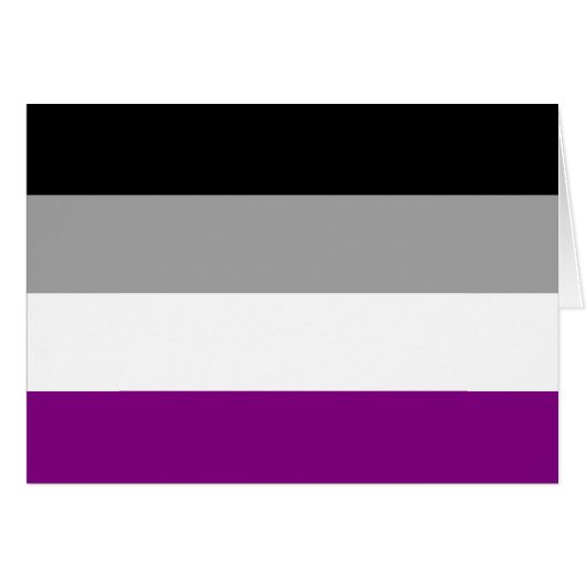 LGBTQ-Flag für asexual-stolz (Vorderseite (Horizontal))