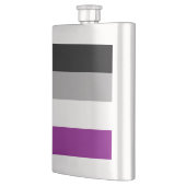 LGBTQ-Flag für asexual-stolz Flachmann (Links)