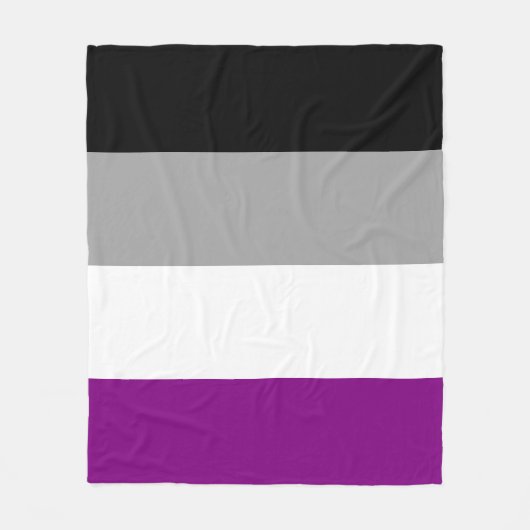LGBTQ-Flag für asexual-stolz Fleecedecke (Vorderseite)