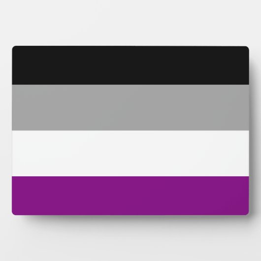 LGBTQ-Flag für asexual-stolz Fotoplatte (Vorderseite)