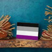 LGBTQ-Flag für asexual-stolz Fotoplatte (Seite)