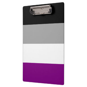 LGBTQ-Flag für asexual-stolz Klemmbrett