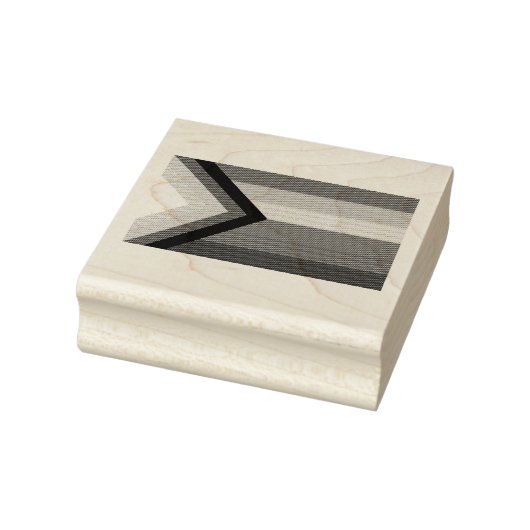 LGBTQ+-Flag für den Fortschritt Gummistempel (Stempel)