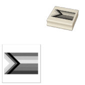 LGBTQ+-Flag für den Fortschritt Gummistempel (Stempel)