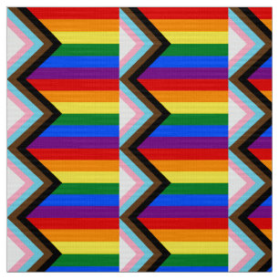 LGBTQ+-Flag für den Fortschritt Stoff