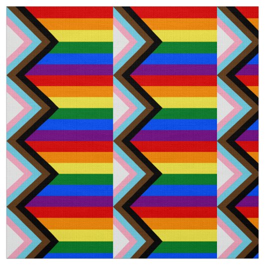 LGBTQ+-Flag für den Fortschritt Stoff (Muster)