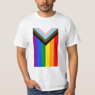 LGBTQ+-Flag für den Fortschritt T-Shirt