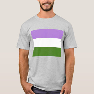 LGBTQ+-Flag für Genderqueer Pride T-Shirt