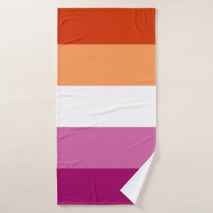 LGBTQ-Flag für Lesben Badehandtuch