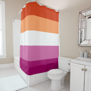 LGBTQ-Flag für Lesben Duschvorhang