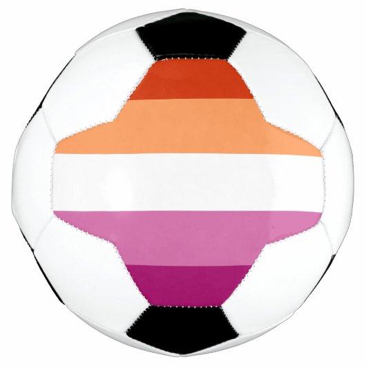 LGBTQ-Flag für Lesben Fußball (Vorderseite)