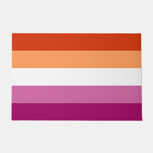 LGBTQ-Flag für Lesben Fußmatte (Vorderseite)