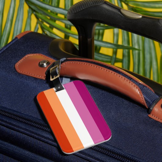 LGBTQ-Flag für Lesben Gepäckanhänger (Vorderseite Insitu 1)