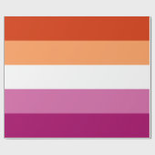 LGBTQ-Flag für Lesben Geschenkpapier (Flach)