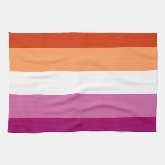 LGBTQ-Flag für Lesben Geschirrtuch (Horizontal)