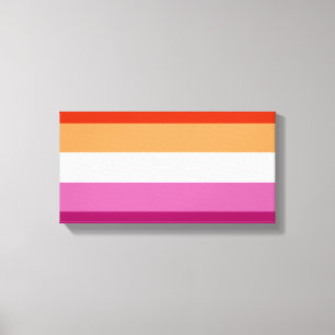 LGBTQ-Flag für Lesben Leinwanddruck