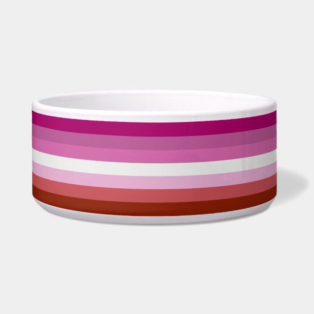 LGBTQ-Flag für Lesben Napf (Vorderseite)