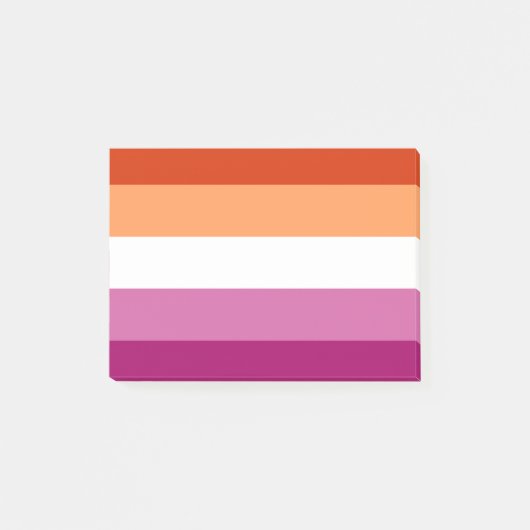 LGBTQ-Flag für Lesben Post-it Klebezettel (Vorderseite)
