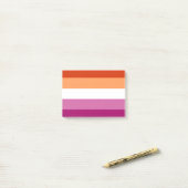 LGBTQ-Flag für Lesben Post-it Klebezettel (Auf Schreibtisch)