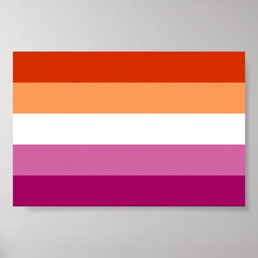 LGBTQ-Flag für Lesben Poster (Vorne)