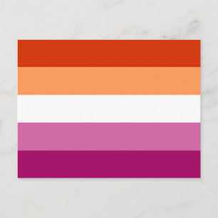 LGBTQ-Flag für Lesben Postkarte