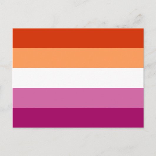 LGBTQ-Flag für Lesben Postkarte (Vorderseite)