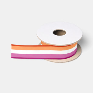 LGBTQ-Flag für Lesben Satinband