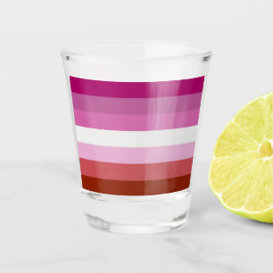 LGBTQ-Flag für Lesben Schnapsglas
