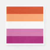 LGBTQ-Flag für Lesben Serviette (Vorderseite)
