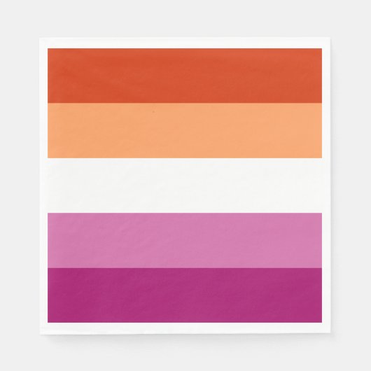 LGBTQ-Flag für Lesben Serviette (Vorderseite)