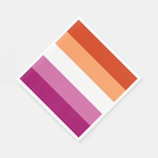 LGBTQ-Flag für Lesben Serviette (Ecke)