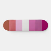 LGBTQ-Flag für Lesben Skateboard (Horizontal)