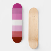 LGBTQ-Flag für Lesben Skateboard (Vorderseite)