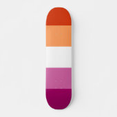 LGBTQ-Flag für Lesben Skateboard (Vorne)