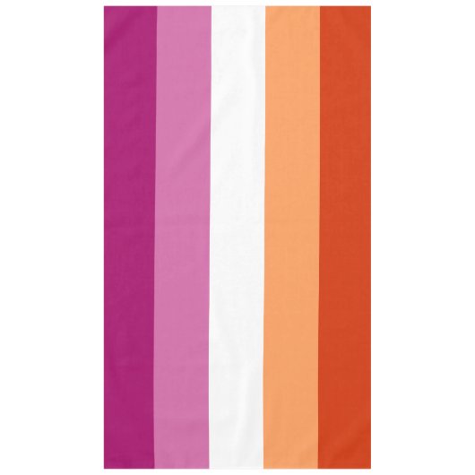 LGBTQ-Flag für Lesben Tischdecke (Vorderseite)