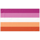 LGBTQ-Flag für Lesben Tischdecke (Vorderseite (Horizontal))