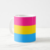 LGBTQ-Flag für Pansexual-Stolz Kaffeetasse (Vorderseite Links)
