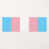 LGBTQ-Flag für Transgender-Pride Yogamatte (Vorderseite (Horizontal))