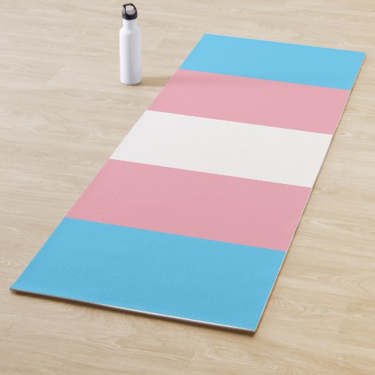 LGBTQ-Flag für Transgender-Pride Yogamatte (Beispiel)