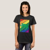 LGBTQ Flag Gay Pride Month Rainbow Chameleon LGBT  T-Shirt (Vorne ganz)