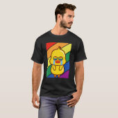 LGBTQ Flag Gay Pride Month Rainbow Sad Duck LGBT G T-Shirt (Vorne ganz)
