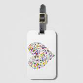 LGBTQ+-Flag-Haken kombiniert Gepäckanhänger (Vorderseite Vertikal)