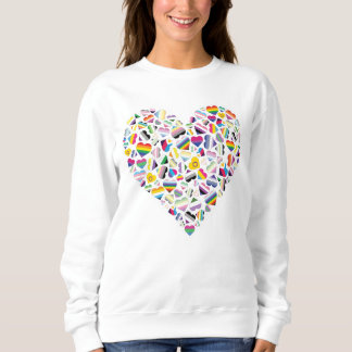 LGBTQ+-Flag-Haken kombiniert Sweatshirt